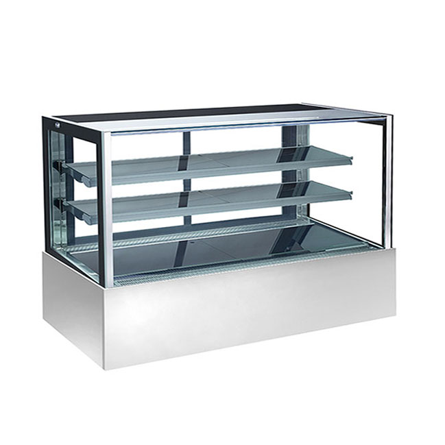 standing up glass cake display cabinet